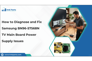 How to Diagnose and Fix Samsung BN96-57568N TV Main Board Power Supply Issues-HnK Parts