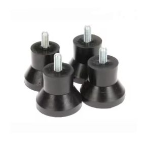 Electrolux 0KQ456 Foot W/Stud Black Rubber Set of 4