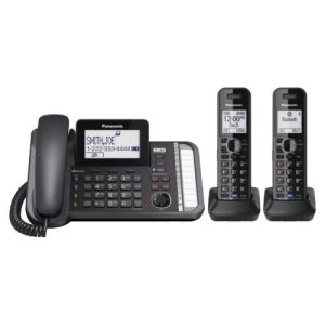 Panasonic KX-TG9582B L2C, 2HS, 2 Line Corded/Cordless, Link2Cell, TAD, LK, Large LCD, Outlook Sync