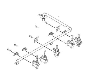WHIRLPOOL W10682075 Cooktop Manifold