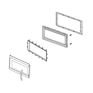 Whirlpool W11117588 Microwave Complete Door F Service WMH53521HZ