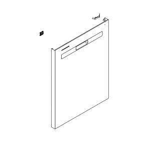 Whirlpool W11613482 Dishwasher Outer Door Panel