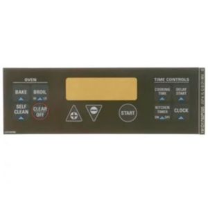 General Electric WB27K5337 Range Clock Plate Black