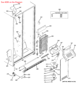 General Electric WR74X10151 Refrigerator Grill