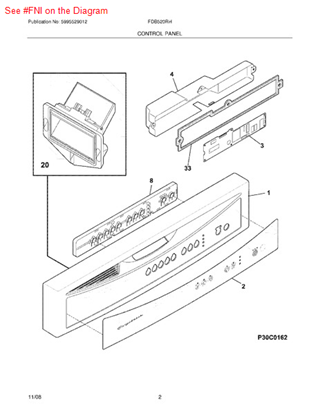 Frigidaire 154646301 Dishwasher Wire Harness