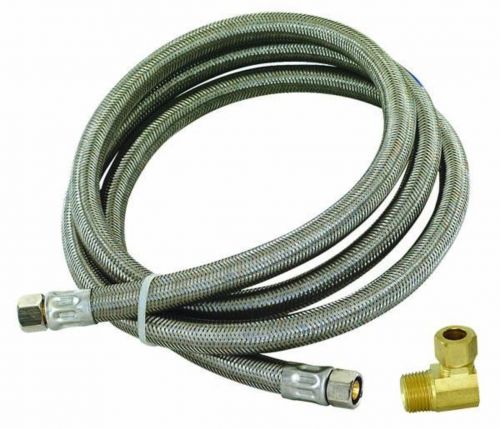 USD Products 21-82472-EL Dishwasher Supply Hose 72 Inch Stainless Steel with a 3/8 Inch Compression Fitting