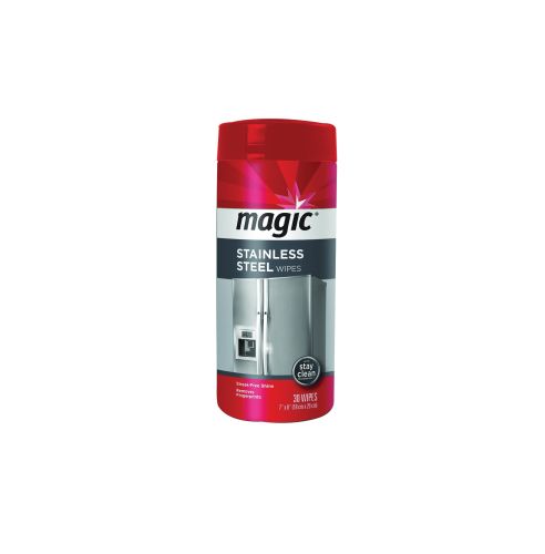 Magic American Products 3060A Magic Stainless Steel Cleaning Wipes Box 30-Wipes Per Box
