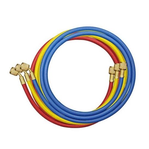 Mastercool 47360 Set of 3-60" GY5 Hoses W/Standard Fitting Nylon Barrier Hoses