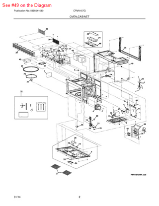 Frigidaire 5304464125 Microwave Cabinet