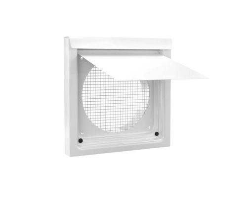 Inovate 6WVW 6" Flush Wall Vent Metal White