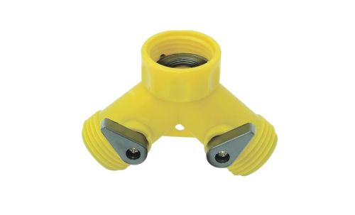 Ez-Flo 70135 Twin Hose Connector Dual Shut Off Plastic