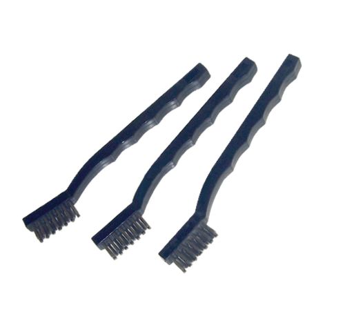 Mars 78910 Plastic Handle Stainless Brush 3X7 Rows 3-Pack