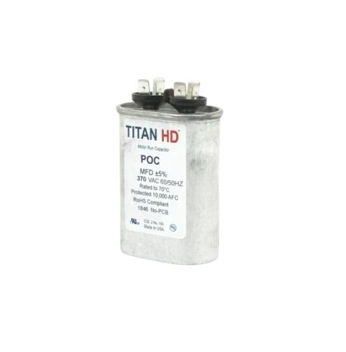 Packard POC25A Oval Run Capacitor 25 MFD 370 Volts