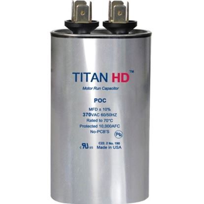 Packard POC35A 35 Microfarad 370 Volts Oval Run Capacitor
