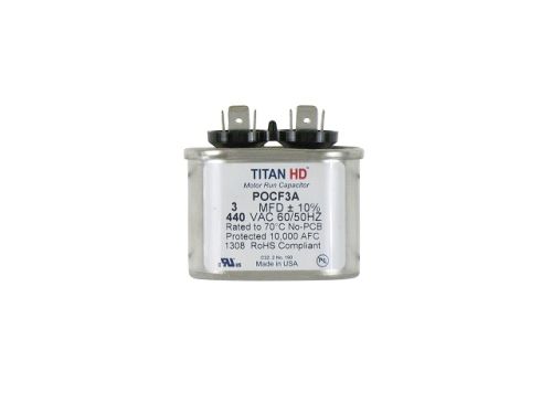 Packard POCF3A Oval Run Capacitor 3 Microfarad 440/370V