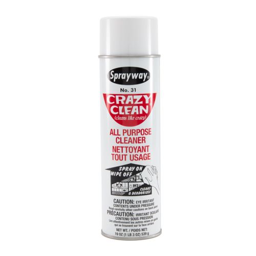 CRAZY CLEAN CLEANER 19 OZ. For SPRAYWAY INC. Part# SW031