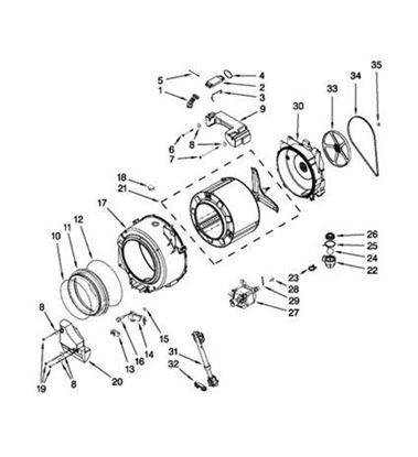 Whirlpool W10193096 Washing Machine Washer