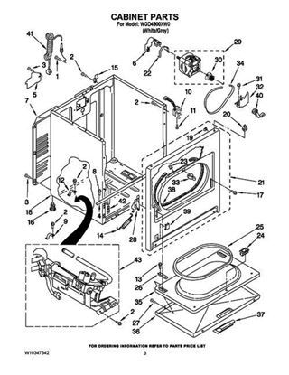 Whirlpool W10300887 Dryer Main Harness