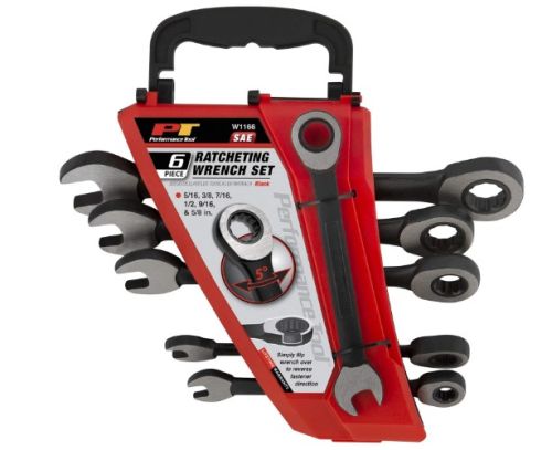 Wilmar Industries W1166 Black Ratcheting Wrench Set-6