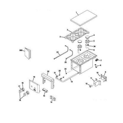 General Electric WB31X10013 Range Grate (End)