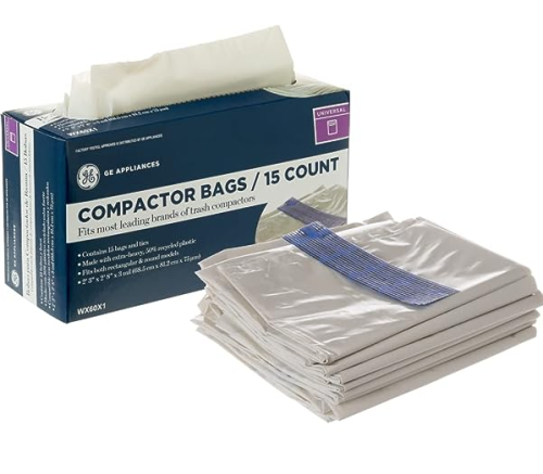 COMPACTOR BAGS (12 PKG) For GENERAL ELECTRIC Part# WC60X5017