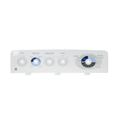 General Electric WE19M1485 Dryer Control Backsplash Assembly