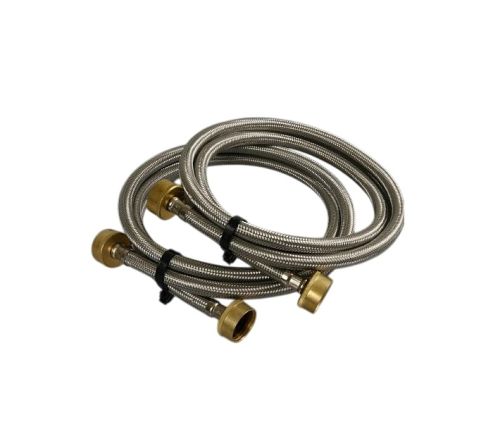 USD Products WM-50-185-2 Washer Hose Straight Stainless Steel 5 Ft
