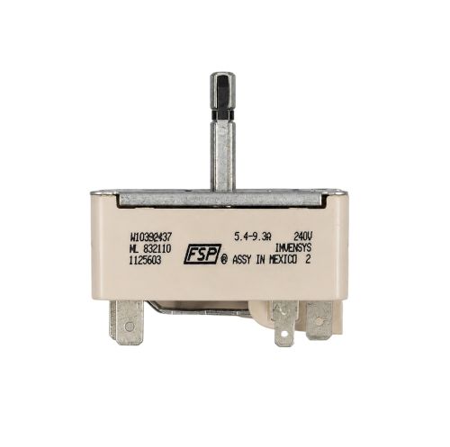 Whirlpool WPW10392437 Cooktop Infinite Switch