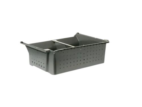 GE WR32X31939 Refrigerator Freezer Lower Basket W/ Divider Gray