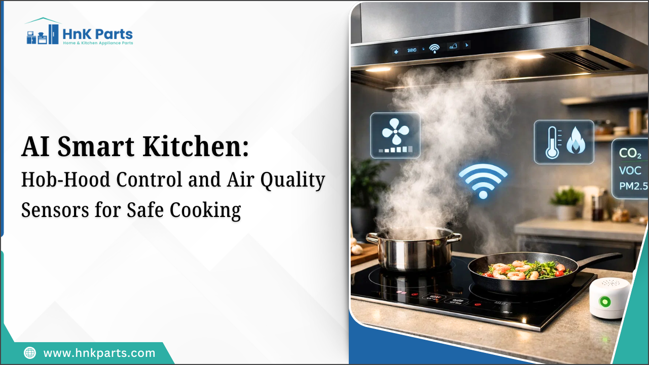 AI Smart Kitchen: Hob-Hood Control and Air Quality Sensors for Safe Cooking_HnK Parts