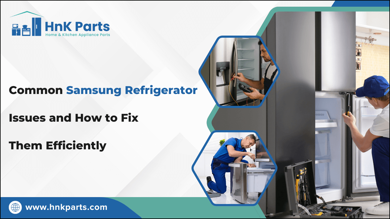 Common Samsung Refrigerator Issues and How to Fix Them Efficiently-HnK Parts
