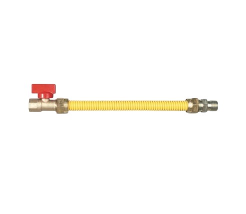 USD Products 203-3135-36 Gas Connector Line Coated Yellow 1/2"OD 3/8"ID